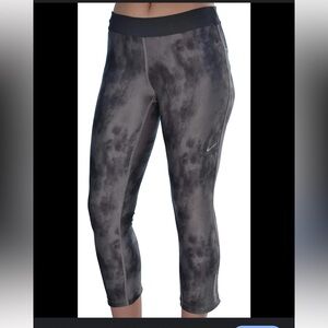 Nike Just Do It Drifit Gray Cropped Leggings L